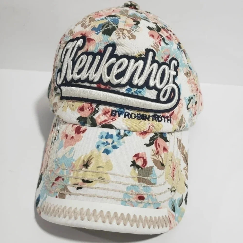 Robin Ruth Keukenhof Quilted Floral Snapback Womans Hat.